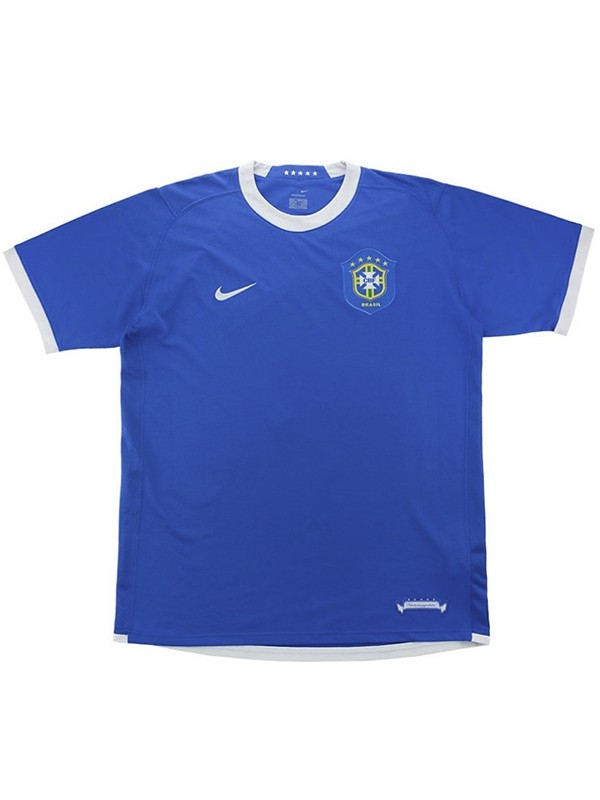 Brazil away retro jersey soccer uniform men's second football kit tops shirt 2006